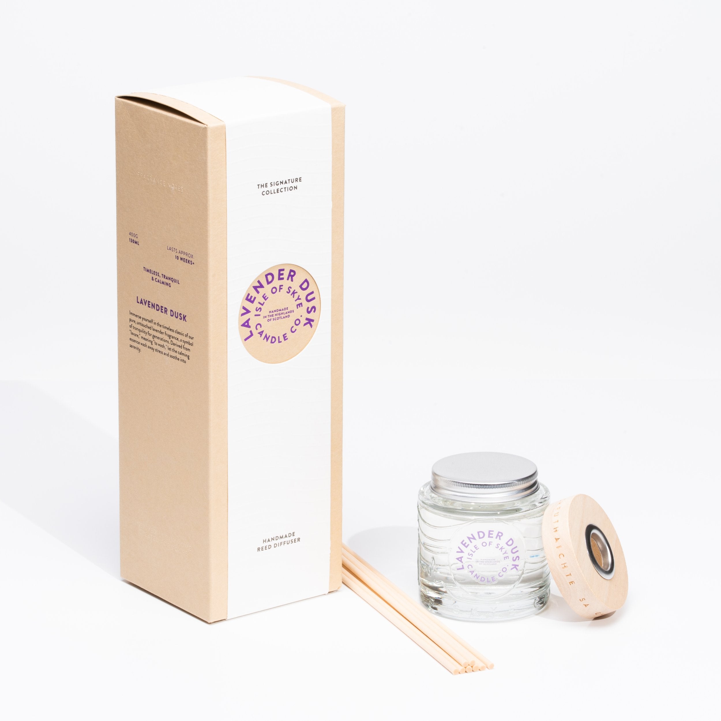 calming reed diffuser set