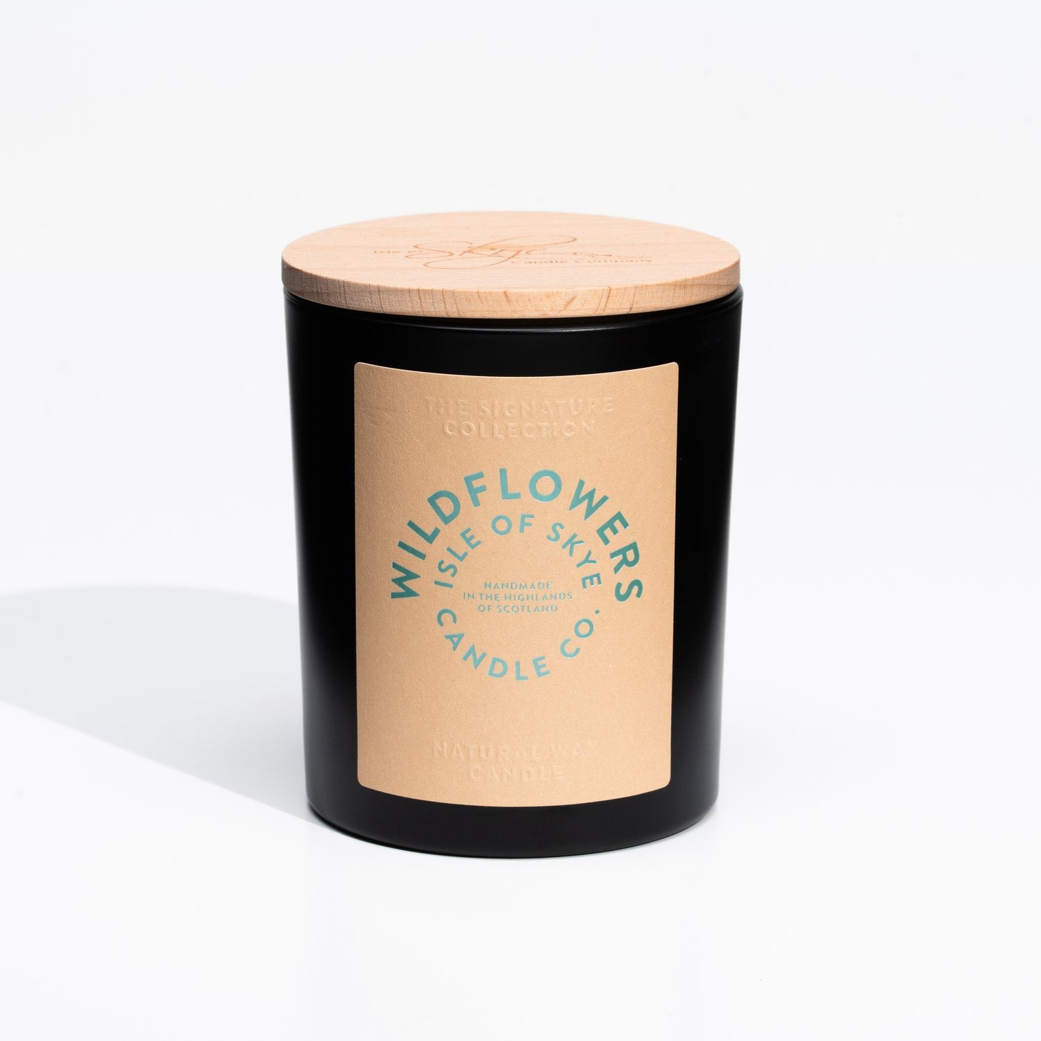 Wildflowers large candle