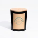 Wildflowers large candle