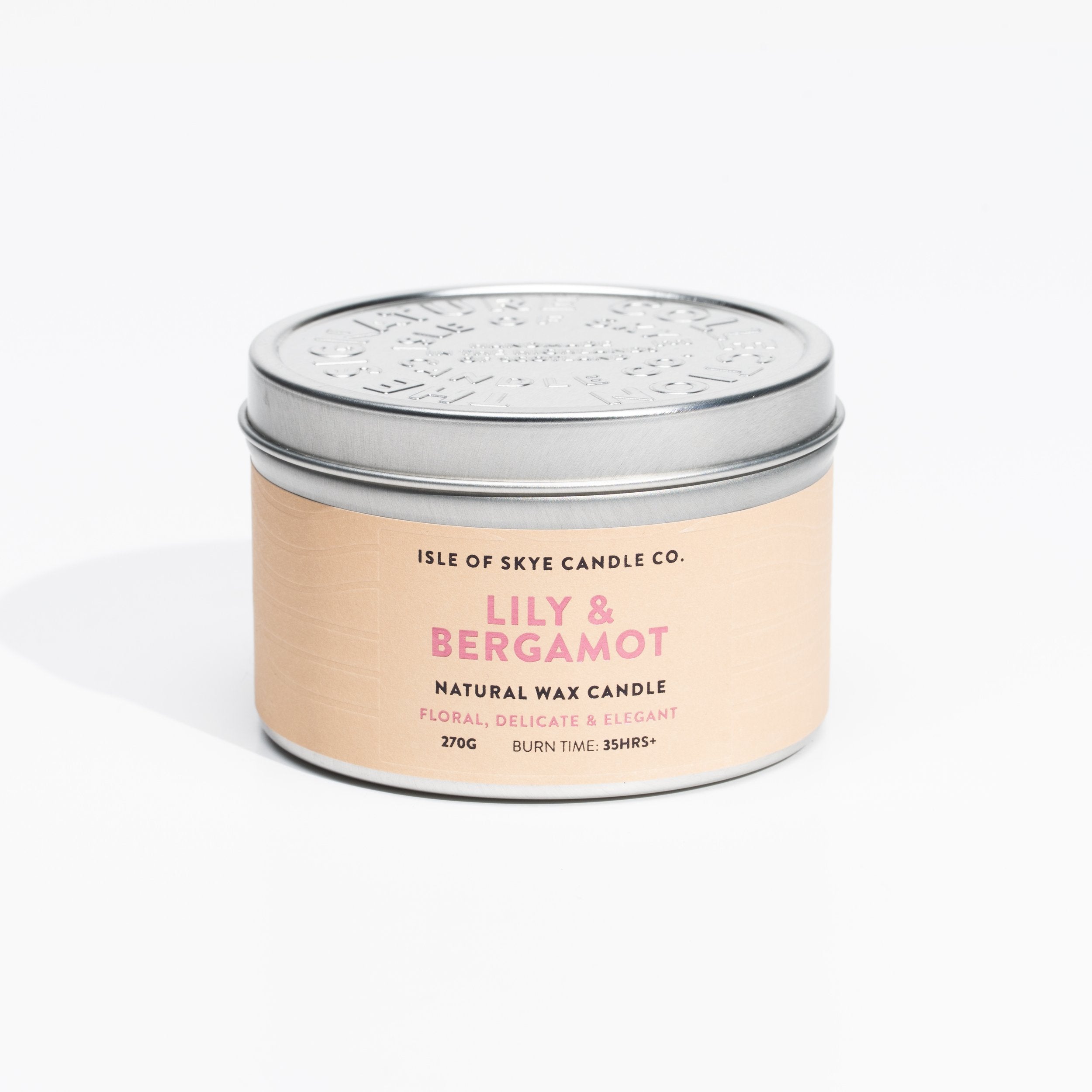 Lily & Bergamot tin candle