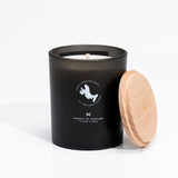 black tumbler large candle