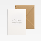 Ain't No Beinn High Enough - Greeting Card
